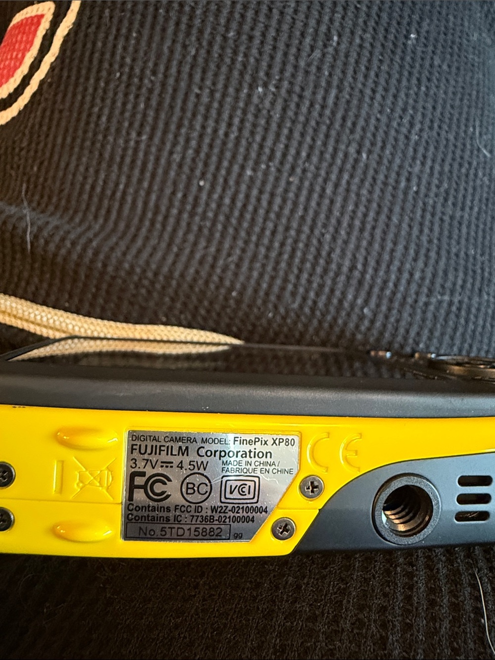 Fujifilm XP80 Rugged Compact Camera in Yellow and Black - Picture 3 of 3